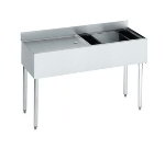 Krowne 18-D48R Right Ice Bin/Left Drainboard Unit - 80-lb Capacity, 48x18.5