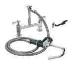 Krowne 20-208L Low Lead Deck Mount Pot Filler w/ 8-in Centers & 72-in Hose