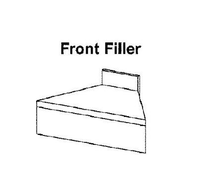 Krowne 18-FC 18.5" Flat Top Front Corner Angle - 90-Degree, 4" Back Splash