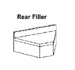 Krowne 21-RC 90-Degree Rear Corner Full w/ Flat Top, 21-in Front To Back