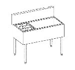 Krowne KR21-M48C Ice Bin w/ 2-Bottle Sections - 80-lb Capacity, 48x21