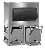 Manitowoc Ice FC-1350 Ice Bin w/ 1350-lb Storage Capacity & (2) 240-lb Carts, Stainless