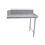 John Boos JDTC-20-48R 48-in Clean Dishtable w/ 16-ga Stainless Legs, R to L