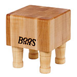 John Boos MCB1 Mini Cheese Block, Hard Maple, 4 Wooden Feet, 6 x 6 in, 4 in Thick