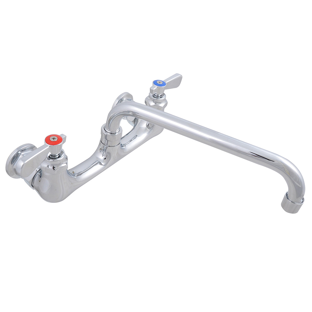 John Boos PBF-10-SLF Low Lead Heavy Duty Faucet, Splash Mount w/ 10-in Swing Spout