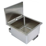 John Boos PBHS-W-1616 Deck Mount Hand Sink, 1-Hole, 16 x 16 x 10-in Bowl