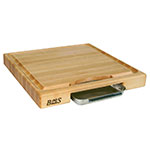 John Boos PM18180225-P Cutting Board Gift Collection w/ Pan & Maple Edge Grain, 18x18x2.25-in