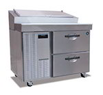 Hoshizaki HPR46A-D Refrigerated Prep Table w/ (12) 1/6-Pan Capacity & 2-Drawers, Stainless
