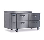 Hoshizaki HWF68A-D Worktop Freezer w/ 4-Drawers, Stainless, 18.8-cu ft