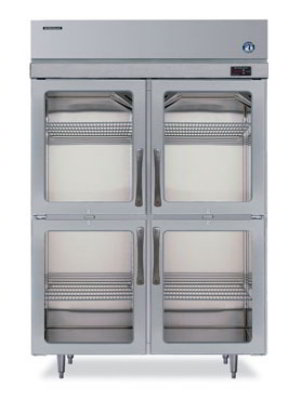 Hoshizaki RH2-SSB-HG 2-Section Reach In Refrigerator w/ Glass Half Doors, 48.3-cu ft