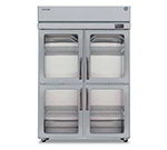 Hoshizaki RH2-SSE-HG Reach-In Refrigerator w/ 4-Half Glass Doors, Stainless