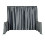 Snap Drape 1BDWYN40118 TL 118-in Wyndham Backdrop Drape w/ Shirred Pleat, Polyester, Teal