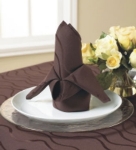 Snap Drape NAPWAV2020HMED IVRY Wave 20-in x 20-in Hemmed Napkin, Damask Pattern, Ivory