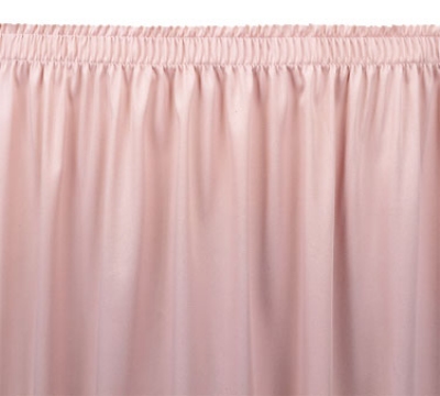 Snap Drape OMN1S17629 IVRY Omni 17.5-ft Table Skirt w/ Shirred Pleat, Snap Attachment, Ivory