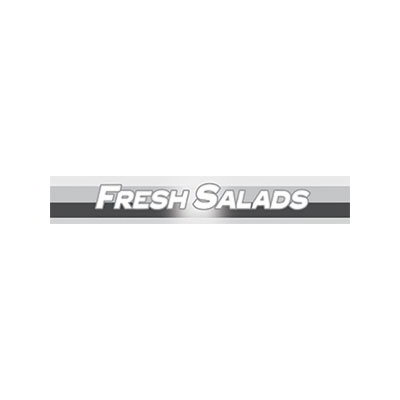 True 883856 Sign, Fresh Salads, Black & Silver, for GDM5, GDM5PT, GDM5PTS & GDM5S