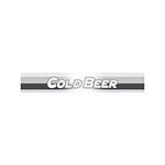True Refrigeration 883884 Sign, Cold Beer, Black & Silver, for GDM10, GDM12 & GDM15