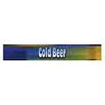 True Refrigeration 883885 Sign, Cold Beer, Blue & Green, for GDM10, GDM12 & GDM15