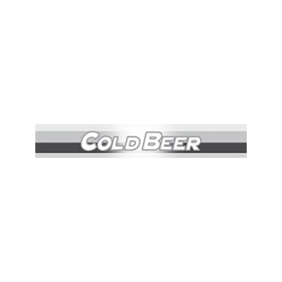 True 883892 Sign, Cold Beer, Black & Silver, for GDM10RF & GDM12RF