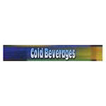 True 883933 Sign, Cold Beverages, Blue & Green, for GDM23RF