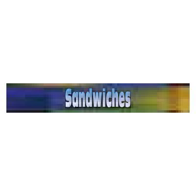 True 884017 Sign, Sandwhiches, Blue & Green, for GDM26RF