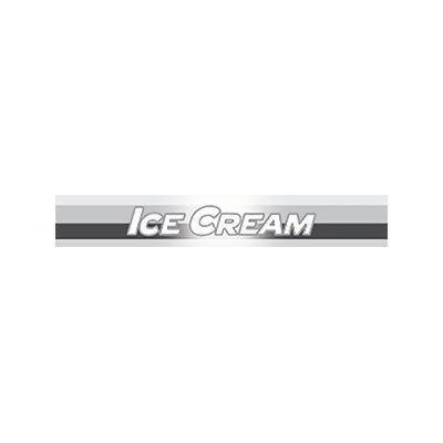 True 884428 Sign, Ice Cream, Black & Silver, for GDM10F & GDM12F