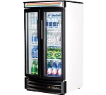 True Refrigeration GDM-14RF 30.5" Radius Front Merchandiser - 2-Door, 3-Shelf, 14 cu ft, Black