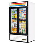 True Refrigeration GDM-35 BLK 39.5-in Refrigerated Merchandiser w/ 2-Glass Hinged Doors, Black