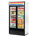 True GDM-35F Freezer Glass Door Merchandiser, Cherry, 35 cu ft