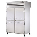 True STA2DT-4HS 50-cu ft Two Section Commercial Refrigerator Freezer - Solid Doors, Top Compressor, 115v