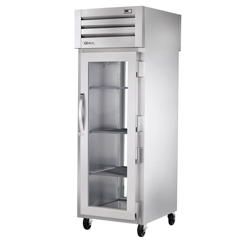 True STG1RPT-1G-1G 27.5" Single Section Pass-Thru Refrigerator, (1) Glass Door, 115v