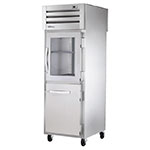 True STG1RPT-1HG1HS1S Digital Pass-Thru Refrigerator, 1-Glass/2-Solid Door w/ Lock, 3-Shelf