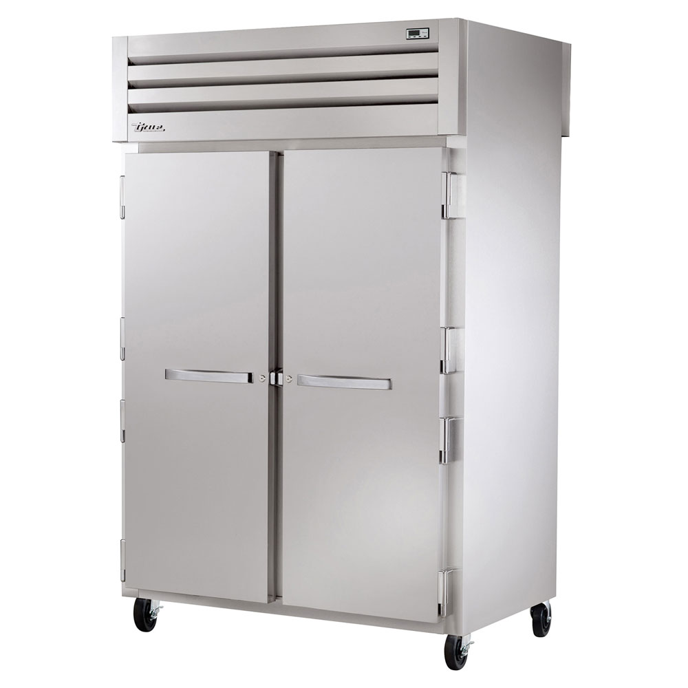 True STG2RPT-4HS-2S 52.63" Two Section Pass-Thru Refrigerator, (4) Solid Door, 115v