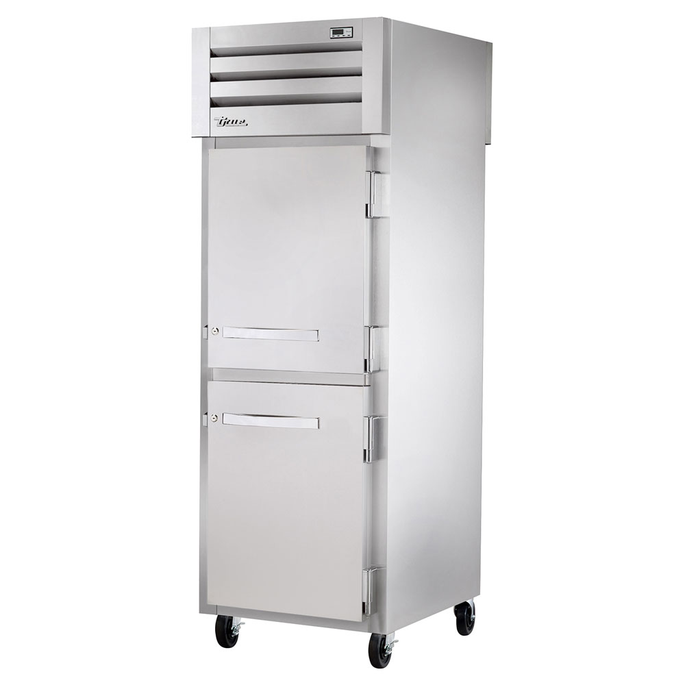 True STR1RPT-2HS-1S 27.5" Single Section Pass-Thru Refrigerator, (2) Solid Door, 115v