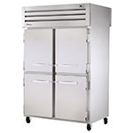 True STR2DT-4HS 50-cu ft Two Section Commercial Refrigerator Freezer - Solid Doors, Top Compressor, 115v