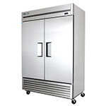 Refrigerator, Reach-In, 2 Section/SS Doors, 49 cu ft