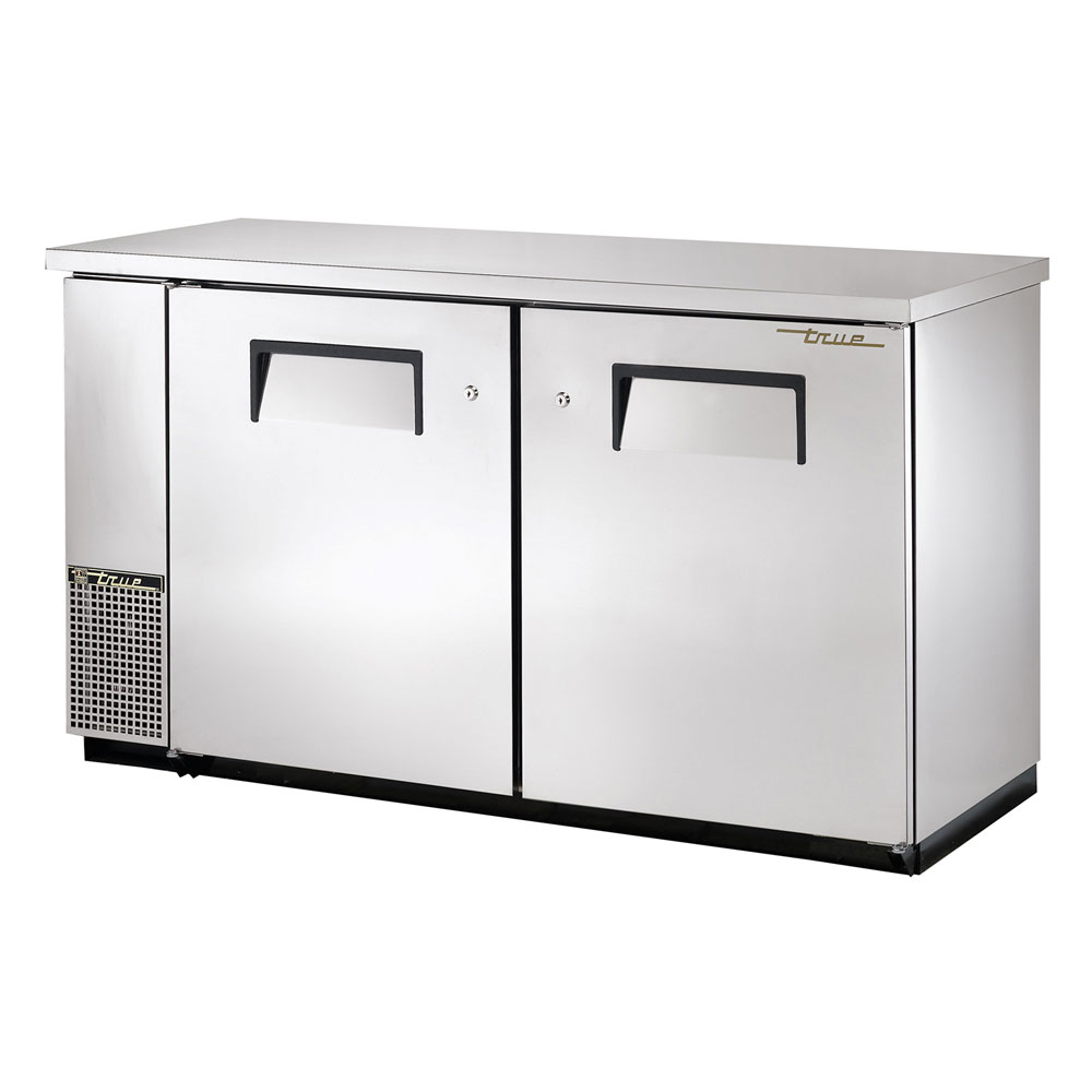 True TBB-24-60FR-S 61.13" Bar Refrigerator w/ (2) Section - (2) Solid Swinging Doors, 115v