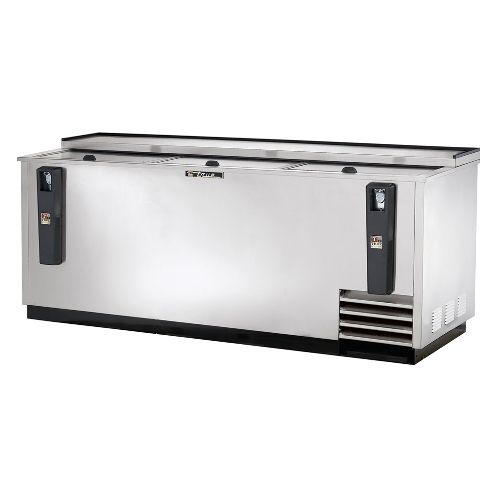 True TD-80-30-S 80.5" Forced Air 720-Capacity Bottle Cooler - Lid Locks, 115v