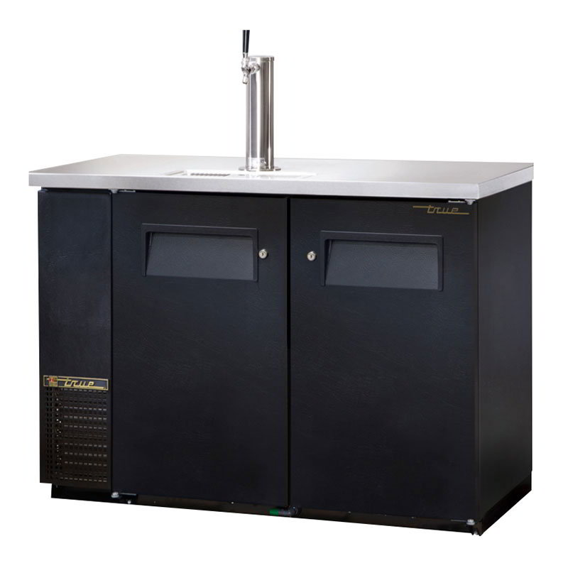 True TDB-24-48 49.13" Draft Beer System w/ (.5) Keg Capacity - (1) Column, Black, 115v