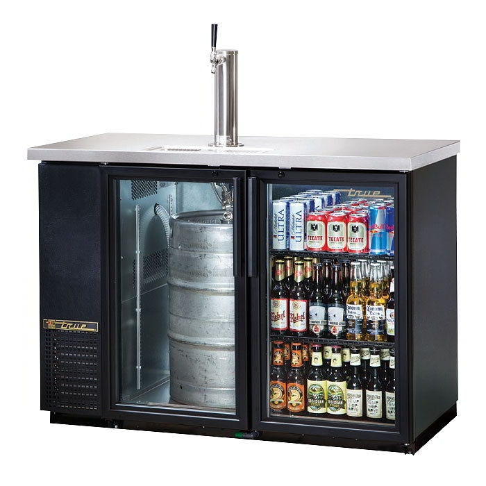 True TDB-24-48G-LD 49.13" Draft Beer System w/ (.5) Keg Capacity - (1) Column, Black, 115v