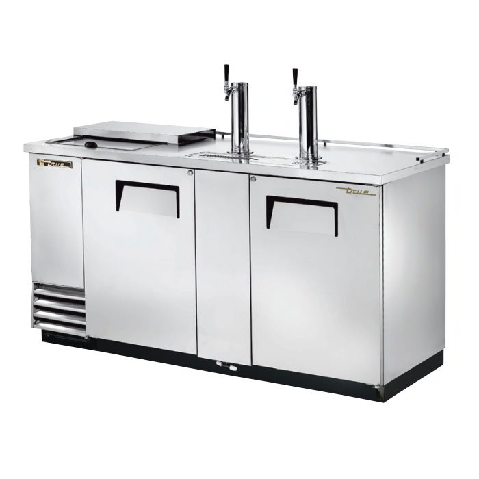 True TDD-3CT-S 69.13" Draft Beer System w/ (3) Keg Capacity - (2) Columns, Stainless, 115v