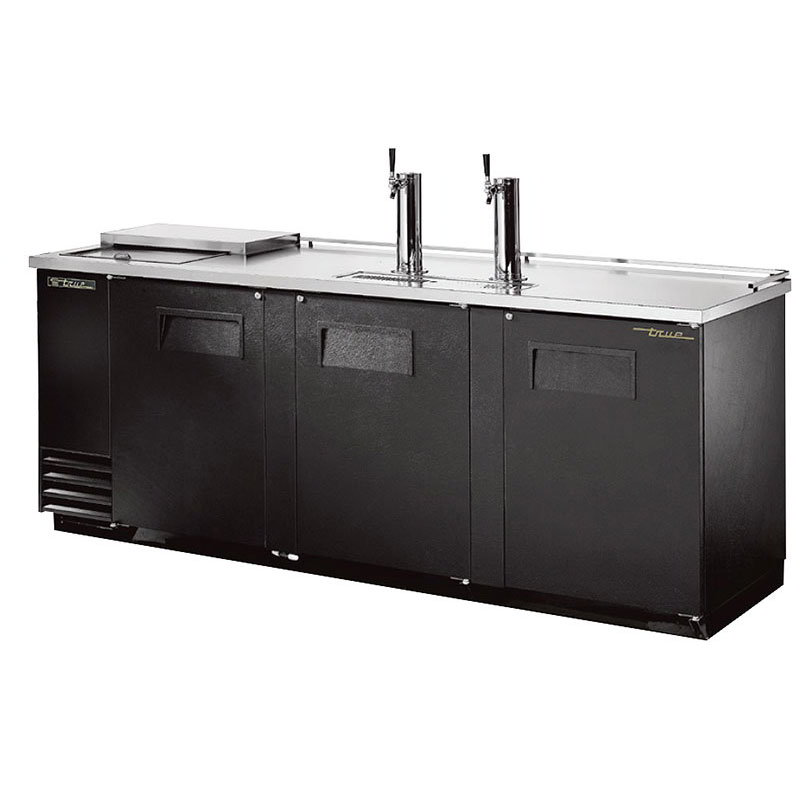 True TDD-4CT 90.37" Draft Beer System w/ (4) Keg Capacity - (2) Columns, Black, 115v