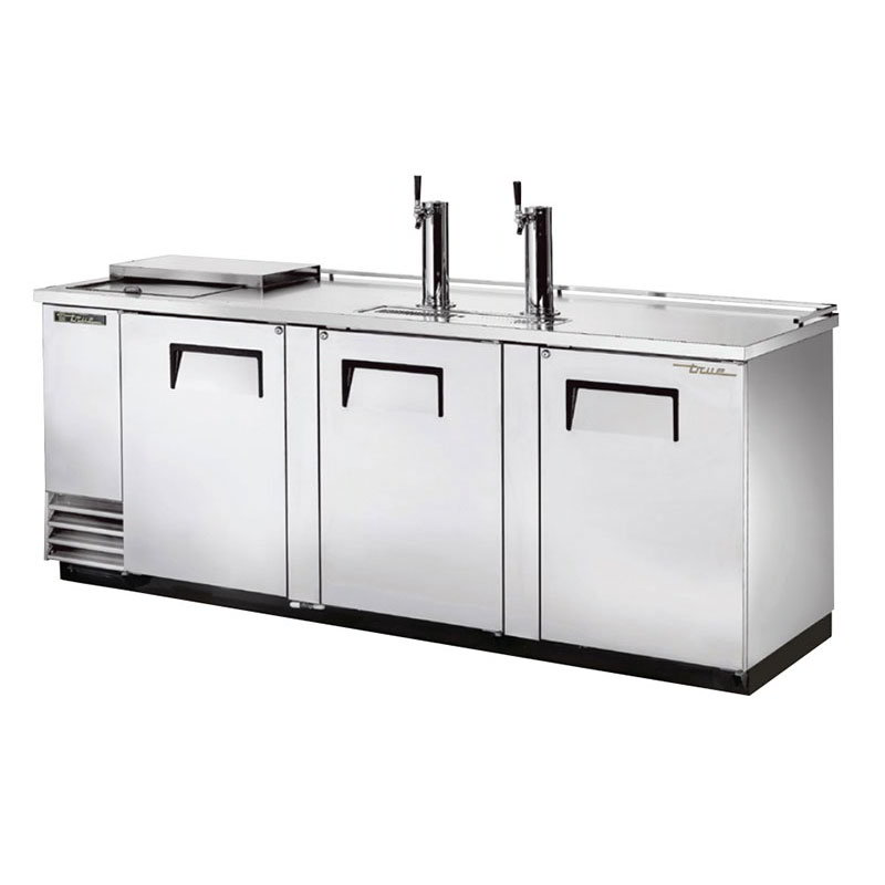 True TDD-4CT-S 90.37" Draft Beer System w/ (4) Keg Capacity - (2) Columns, Stainless, 115v