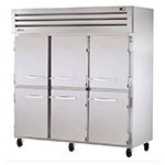 True Refrigeration STG3R-6HS 78" Reach-In Refrigerator - 6-Solid Half Door, Stainless/Aluminum