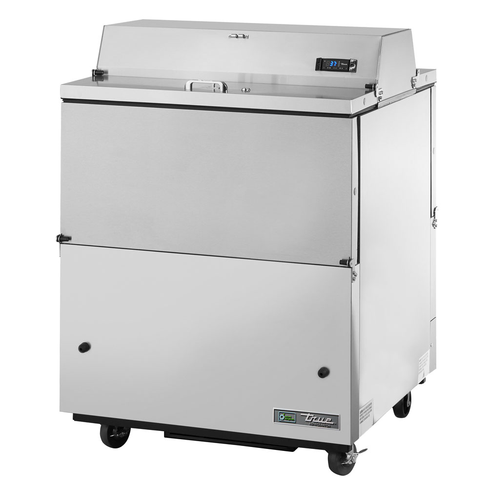 True TMC-34-S-DS 8-Crate Milk Cooler - Side Lift Doors, 115v