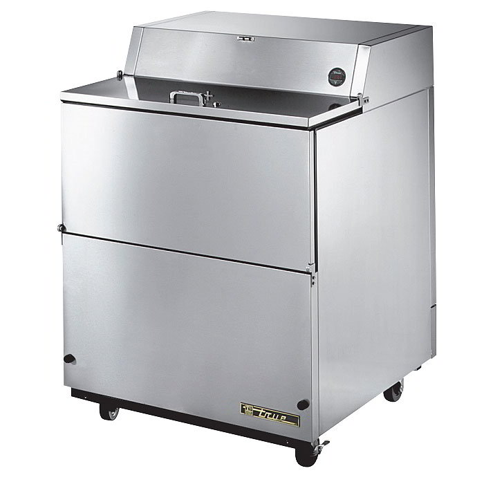 True TMC-34-S-SS 8-Crate Milk Cooler - Side Lift Doors, 115v