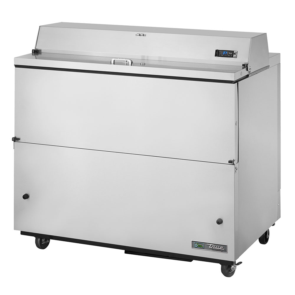True TMC-49-S-SS 12-Crate Milk Cooler - Side Lift Doors, 115v