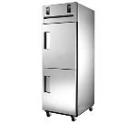 True STR1DT-2HS 27.5-in Reach-In Refrigerator Freezer w/ 2-Solid Half Doors, Stainless