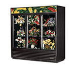 True Refrigeration GDM-69FC WHT 78.25-in Floral Merchandiser w/ 3-Sliding Glass Doors, White