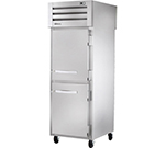 True STR1RPT-2HS-1G 31.5-in Pass-Thru Refrigerator, 2-Solid Half Front & Glass Rear Doors, Stainless