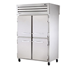 True STR2RPT-4HS-2S 52.63-in Pass-Thru Refrigerator w/ 4-Half Front & 2-Full Rear Doors, Stainless